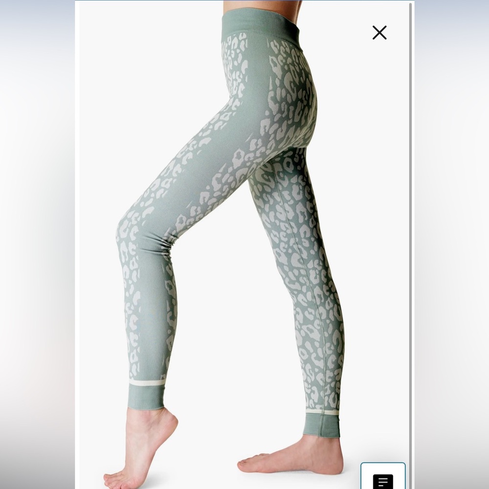 Sweaty Betty Leopard Jacquard Base Layer Leggings